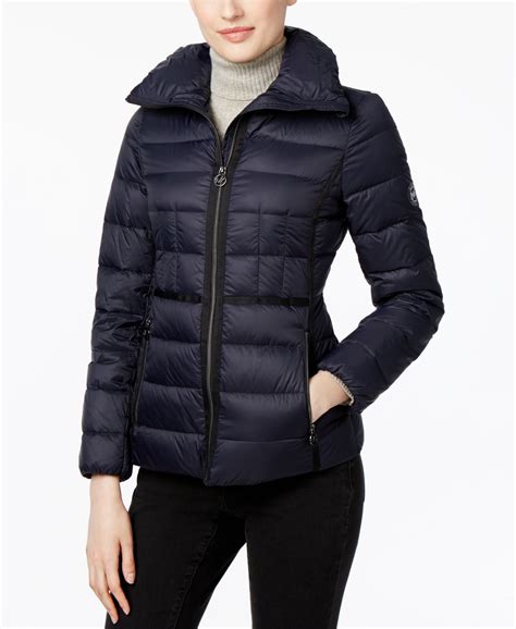 mnes michael kors spread collar down puffer jacket|michael kors puffer coat.